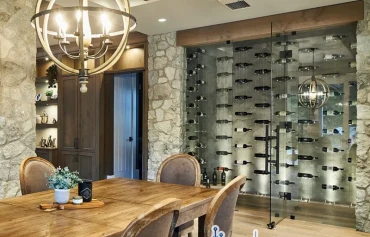 Mẫu Kệ treo rượu dây cáp cao cấp