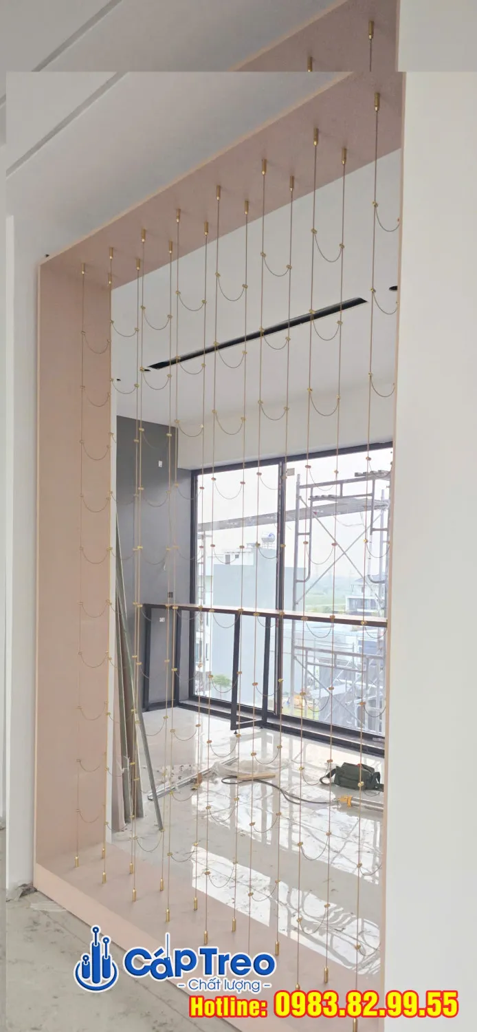 Giá treo rượu dây cáp