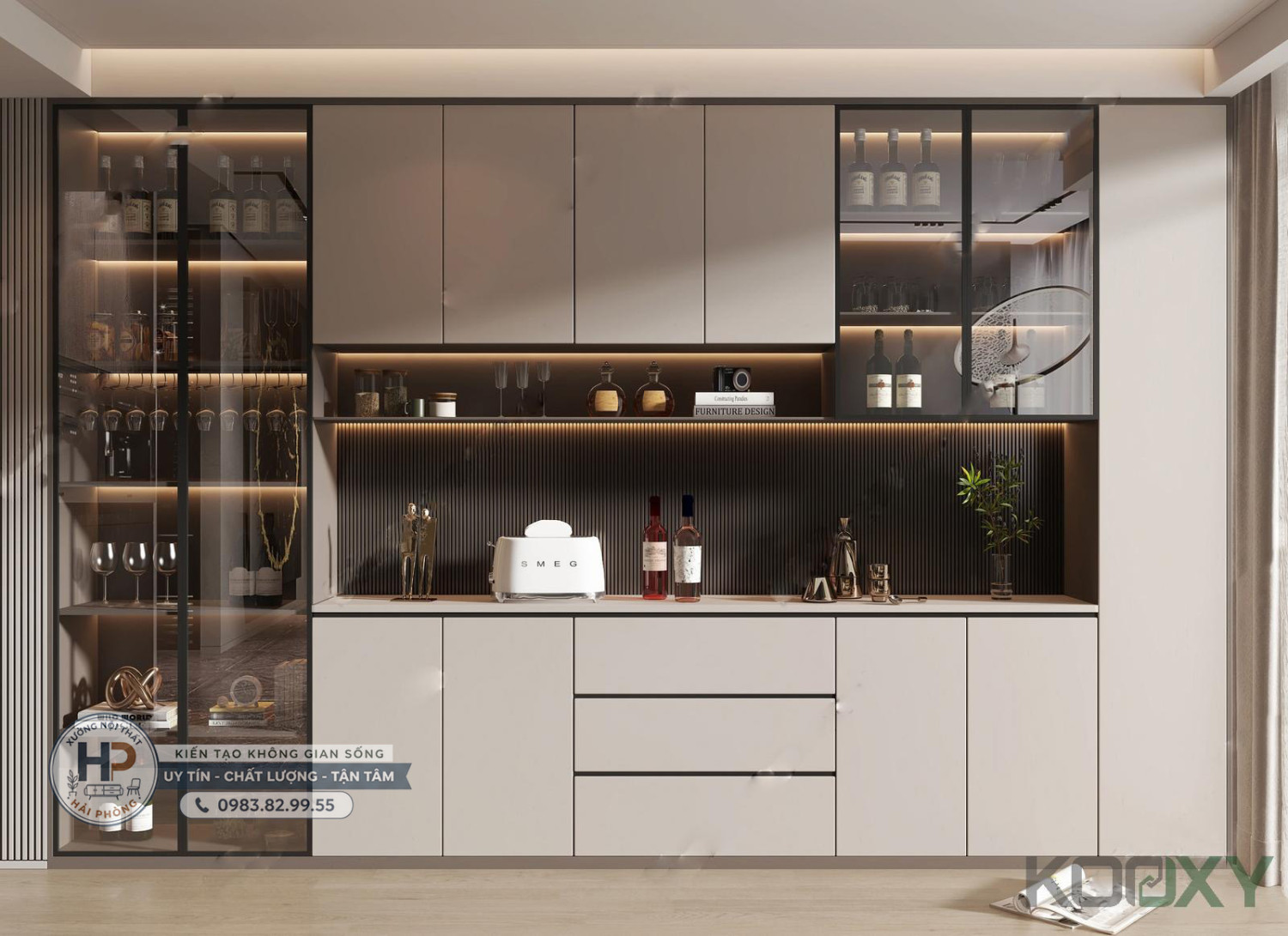 Mẫu Tủ Rượu Đẹp