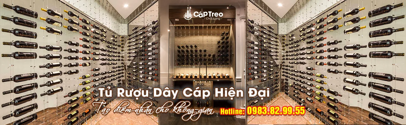 Tủ Rượu Dây Cáp