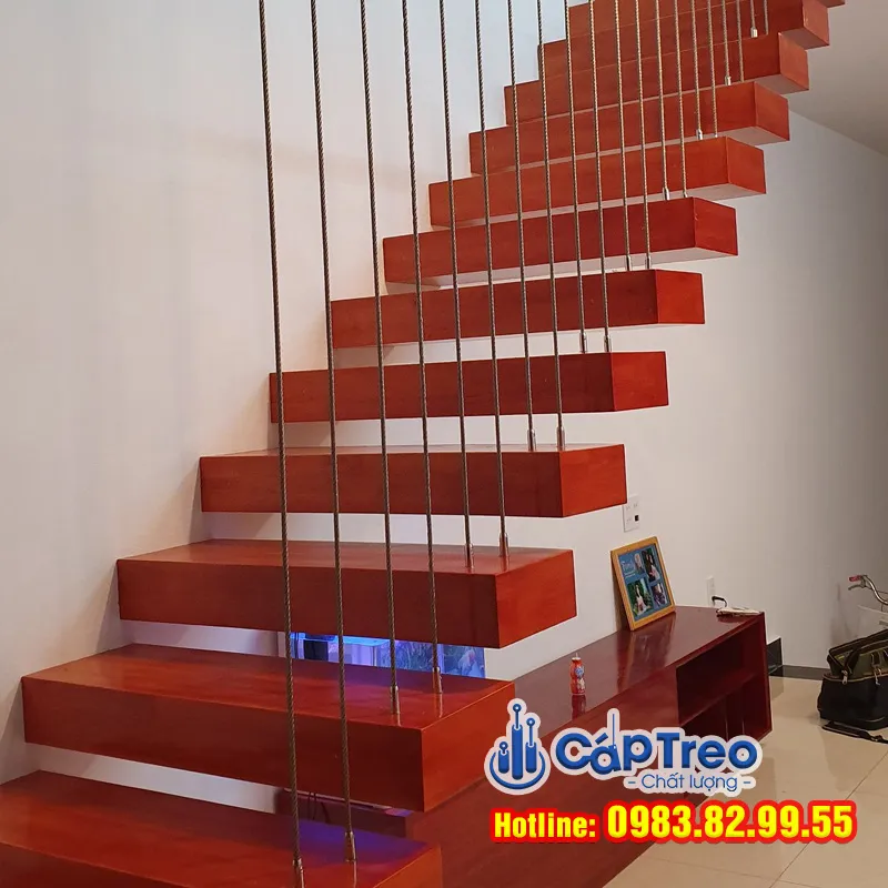 Cầu thang dây cáp đẹp