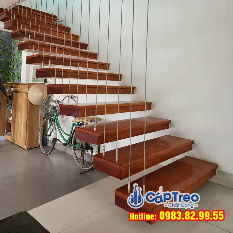 Cầu thang dây cáp đẹp
